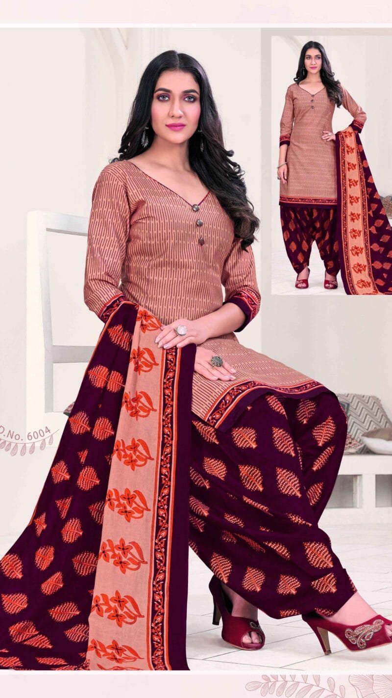 Sc Patiyala Special 6 Edetion Wholesale Cotton Dress Material