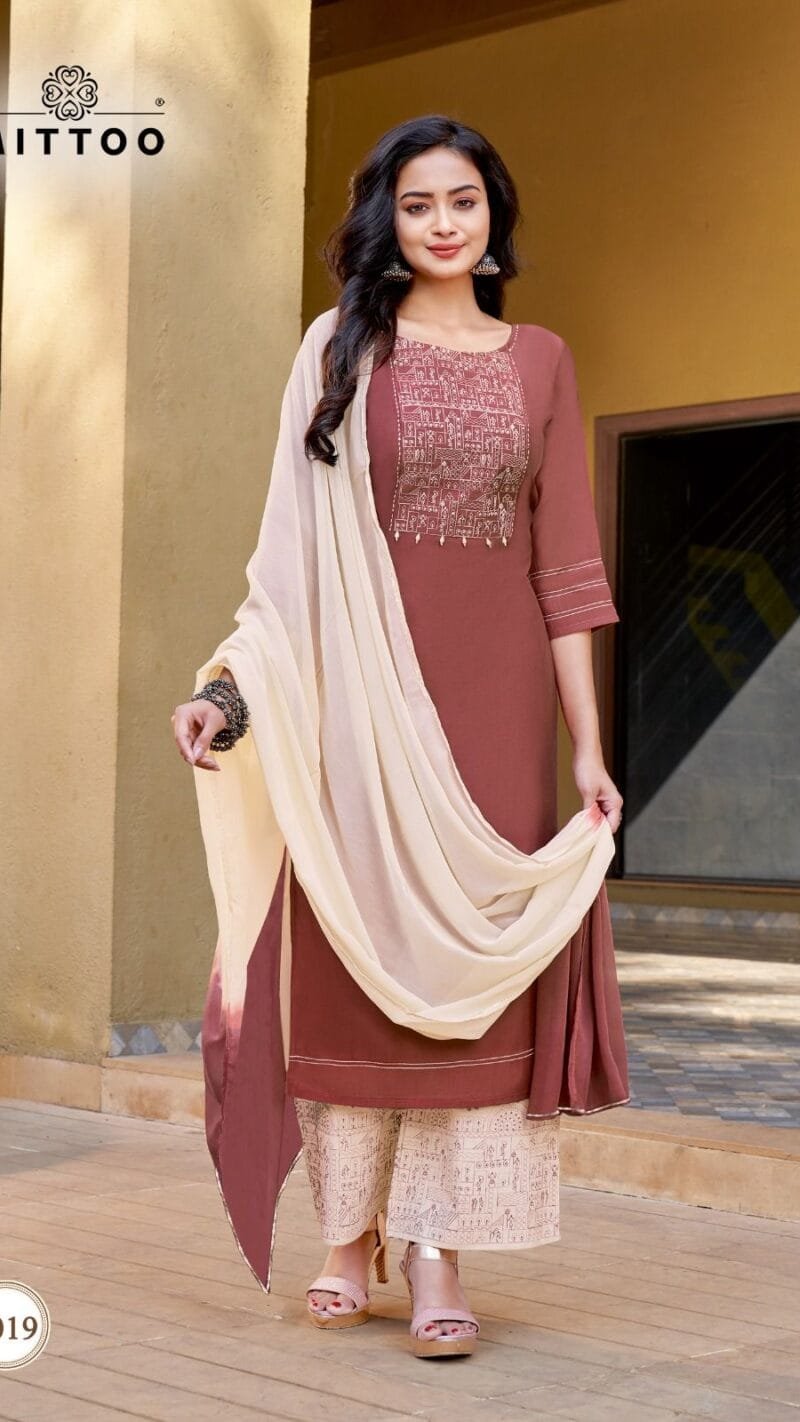 Saara Vol 2 Mittoo Heavy Rayon With Work Readymade Collection