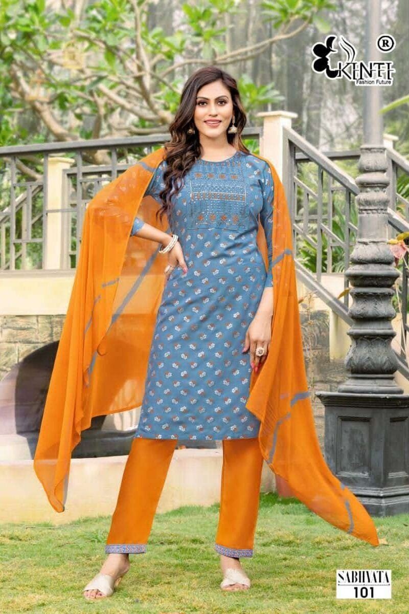 Sabhyata Kinti Top Pant And Duptta Set Readymade Collection