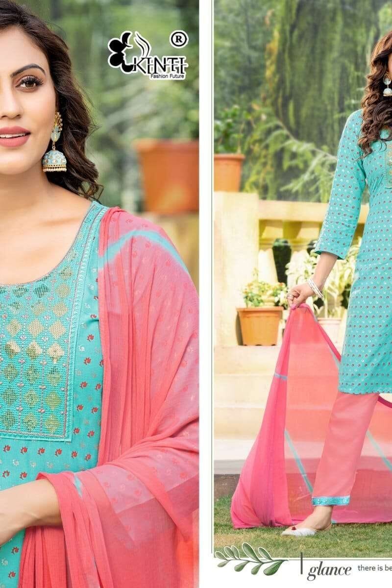 Sabhyata Kinti Top Pant And Duptta Set Readymade Collection