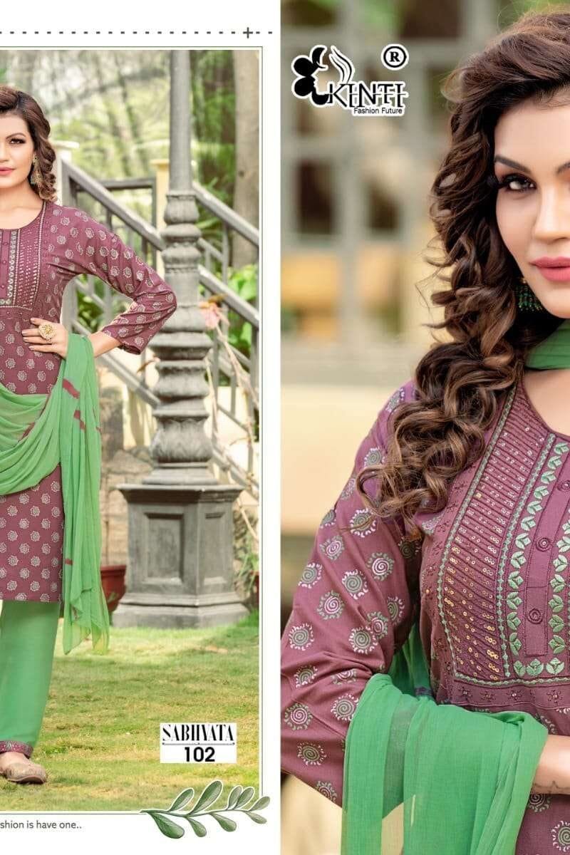 Sabhyata Kinti Top Pant And Duptta Set Readymade Collection