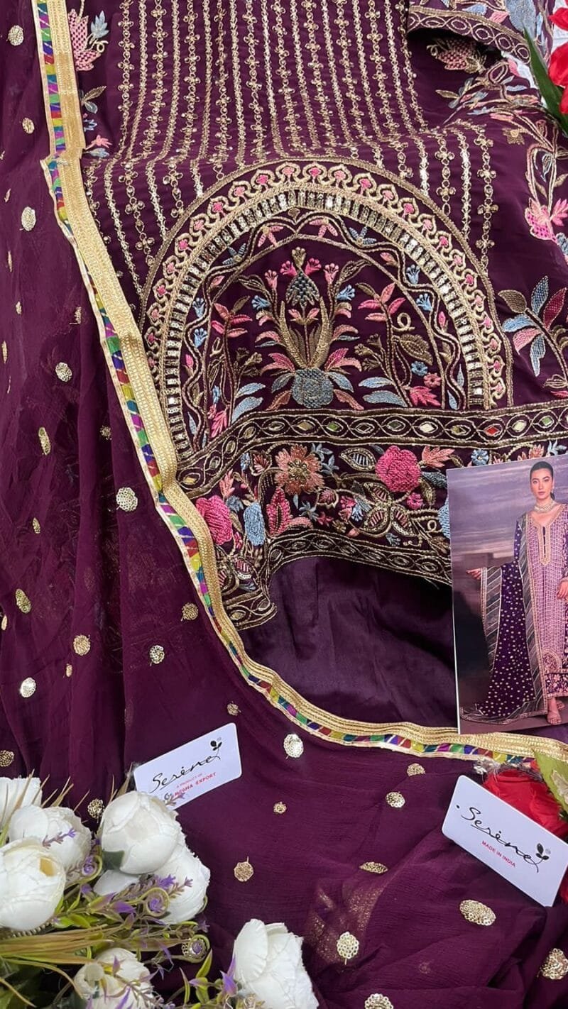 Serine S-114 A To Wholesale Pakistani Salwar Suits