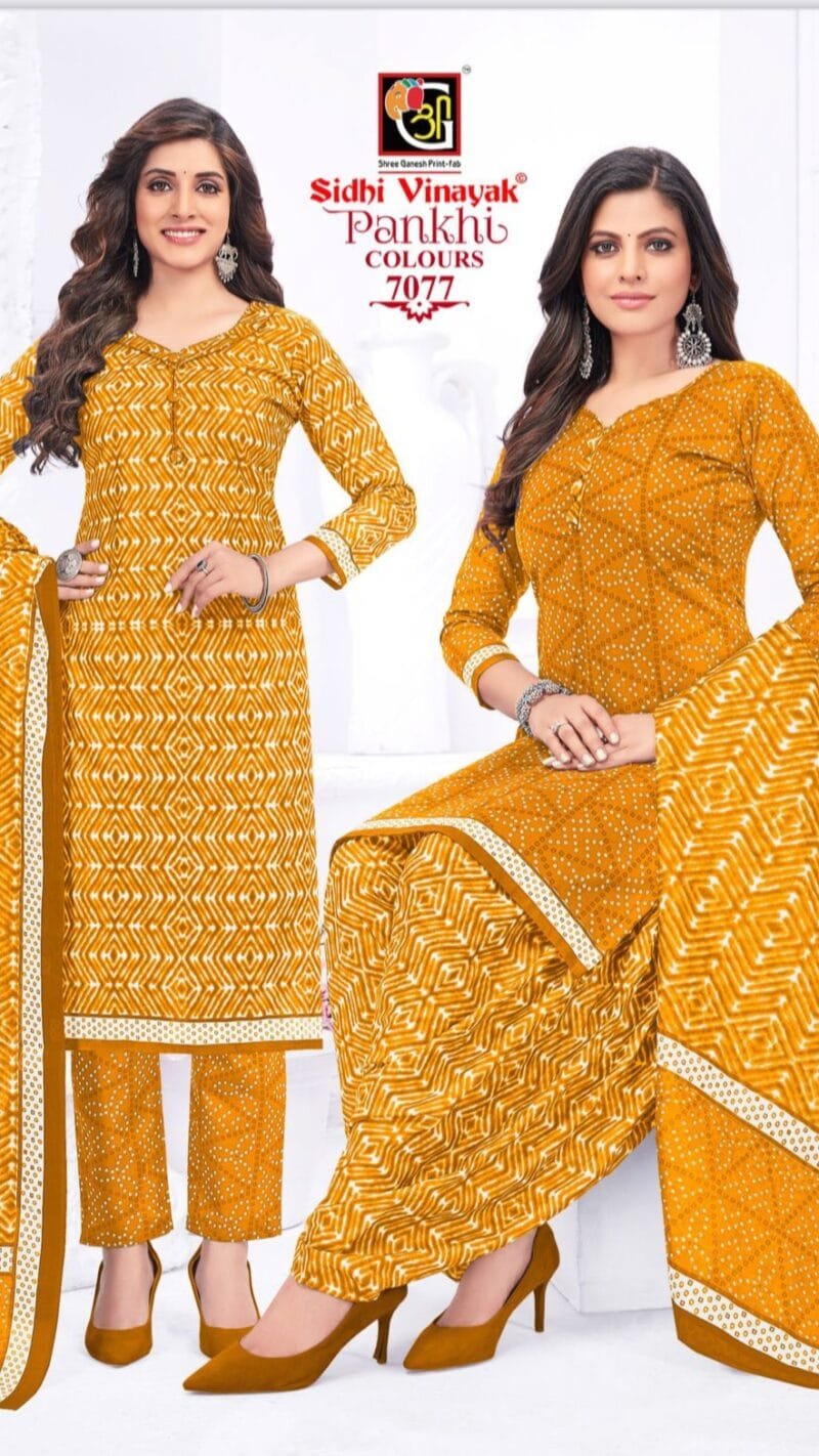 Sidhi Vinayak Pankhi Colors Jaipuri Wholesale Cotton Dress Material