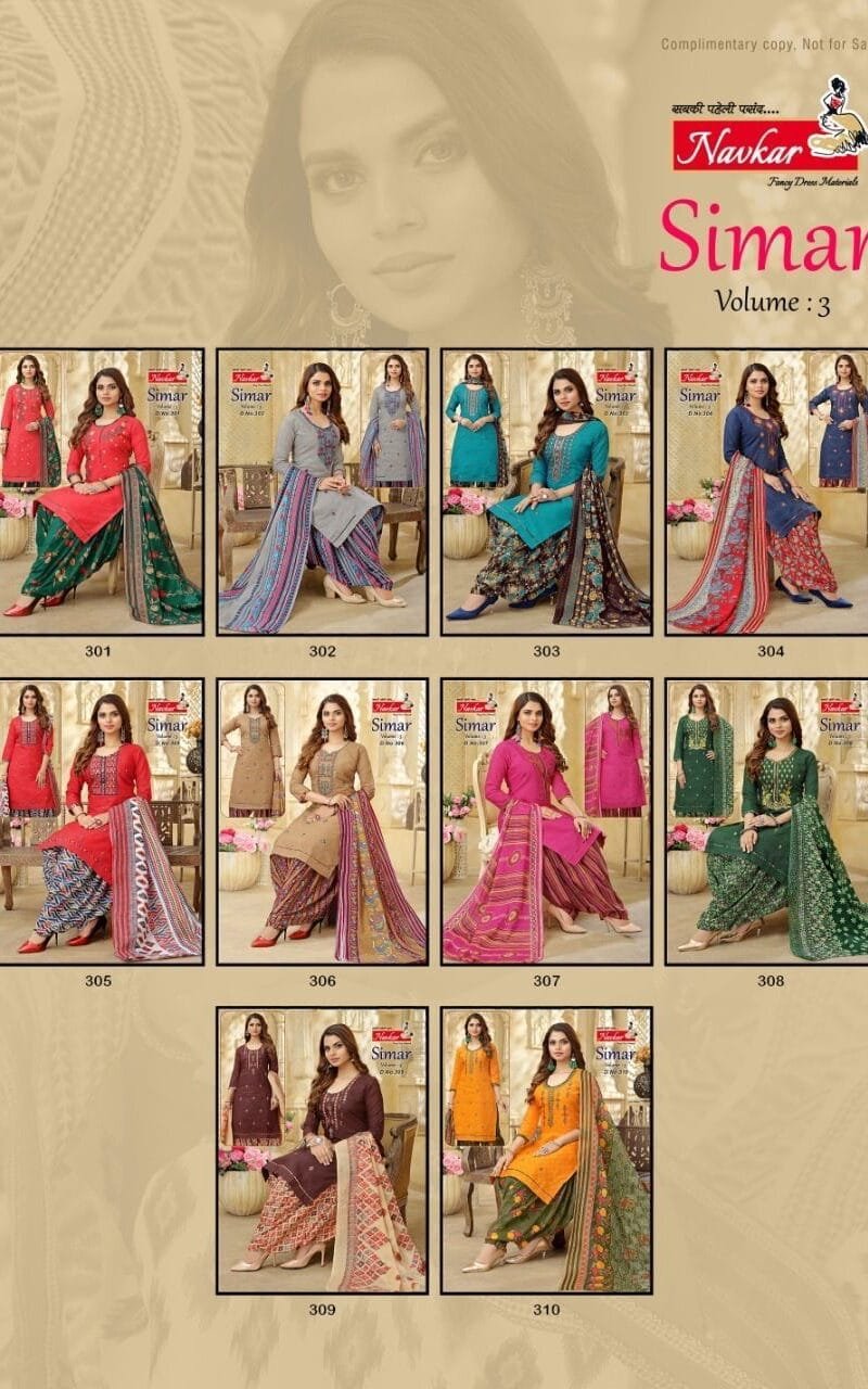 Simar Vol 3 Navkar Readymade With Sequence Embroidery Work