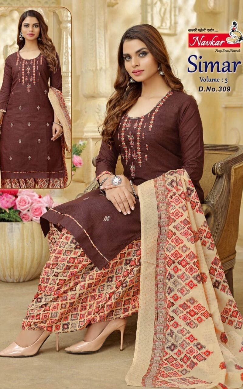 Simar Vol 3 Navkar Readymade With Sequence Embroidery Work