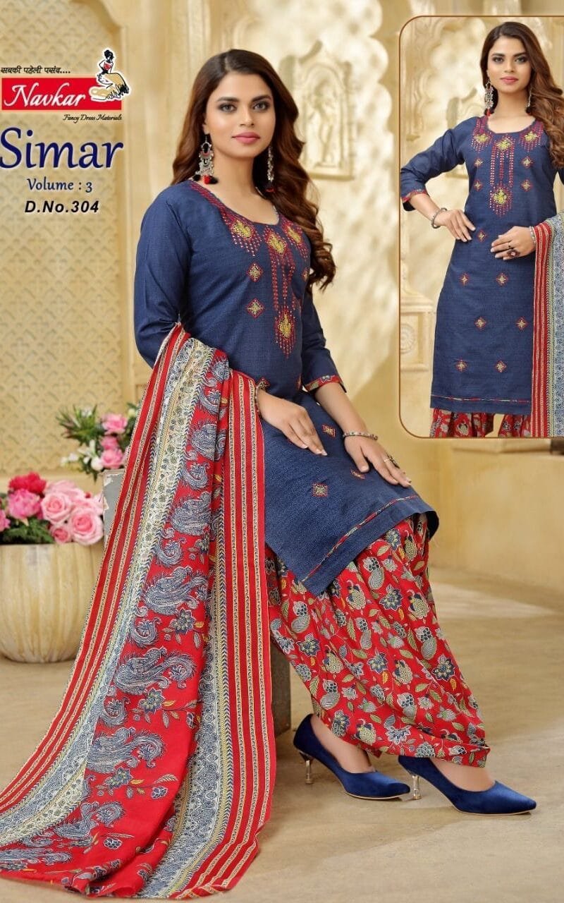 Simar Vol 3 Navkar Readymade With Sequence Embroidery Work