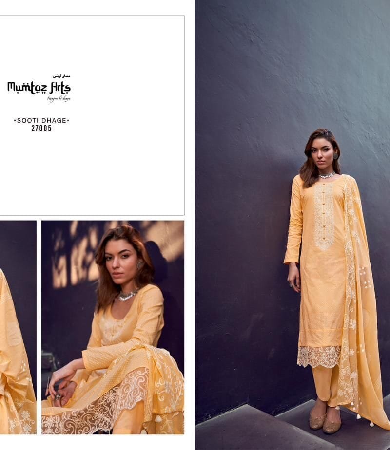 Sooti Dhaga Summer Showers Pure Lawn Camric Mumtaz Arts