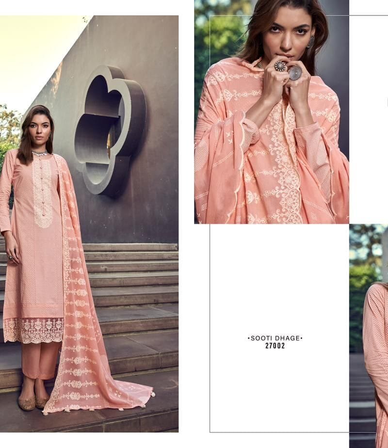 Sooti Dhaga Summer Showers Pure Lawn Camric Mumtaz Arts
