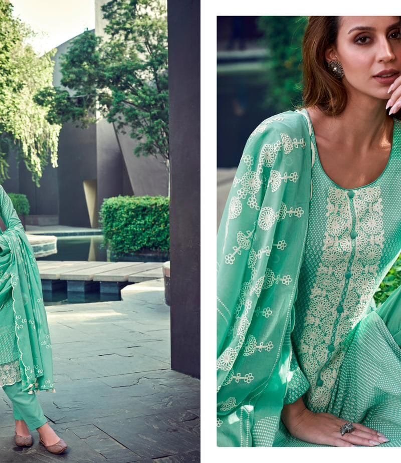 Sooti Dhaga Summer Showers Pure Lawn Camric Mumtaz Arts