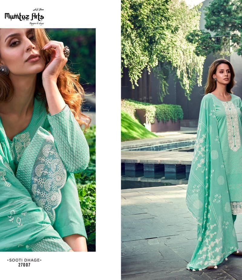 Sooti Dhaga Summer Showers Pure Lawn Camric Mumtaz Arts
