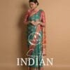 South Indian Ashima Benchmark Brasso With Soft Piping Stone Border Saree