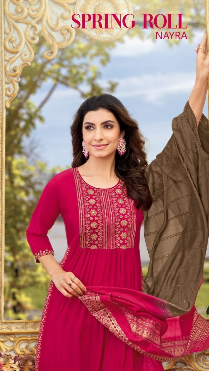 Spring Roll Nayra Cut Kapil Trendz Readymade Collection