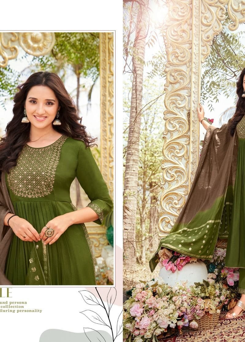 Spring Roll Nayra Cut Kapil Trendz Readymade Collection