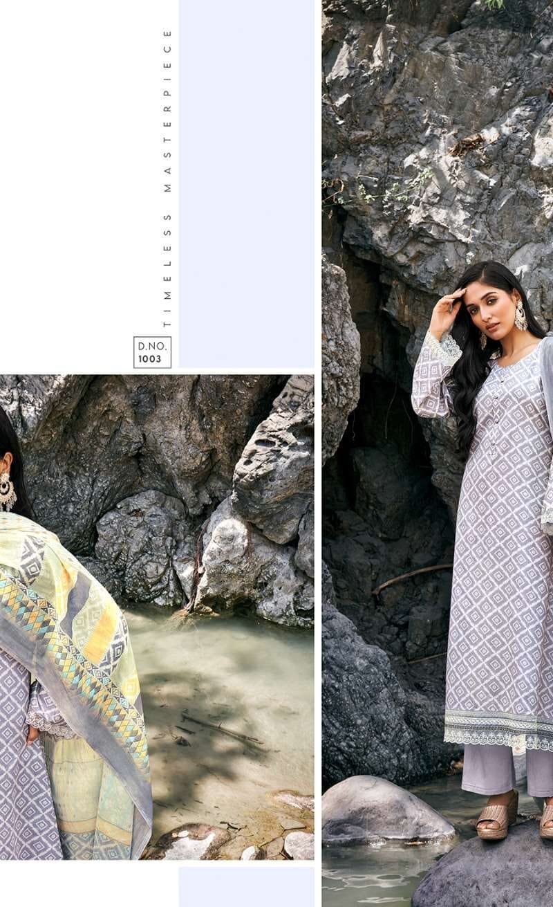 Summer Sky Rang Fashion Pure Lawn Cotton Digital Printed With Embroidery