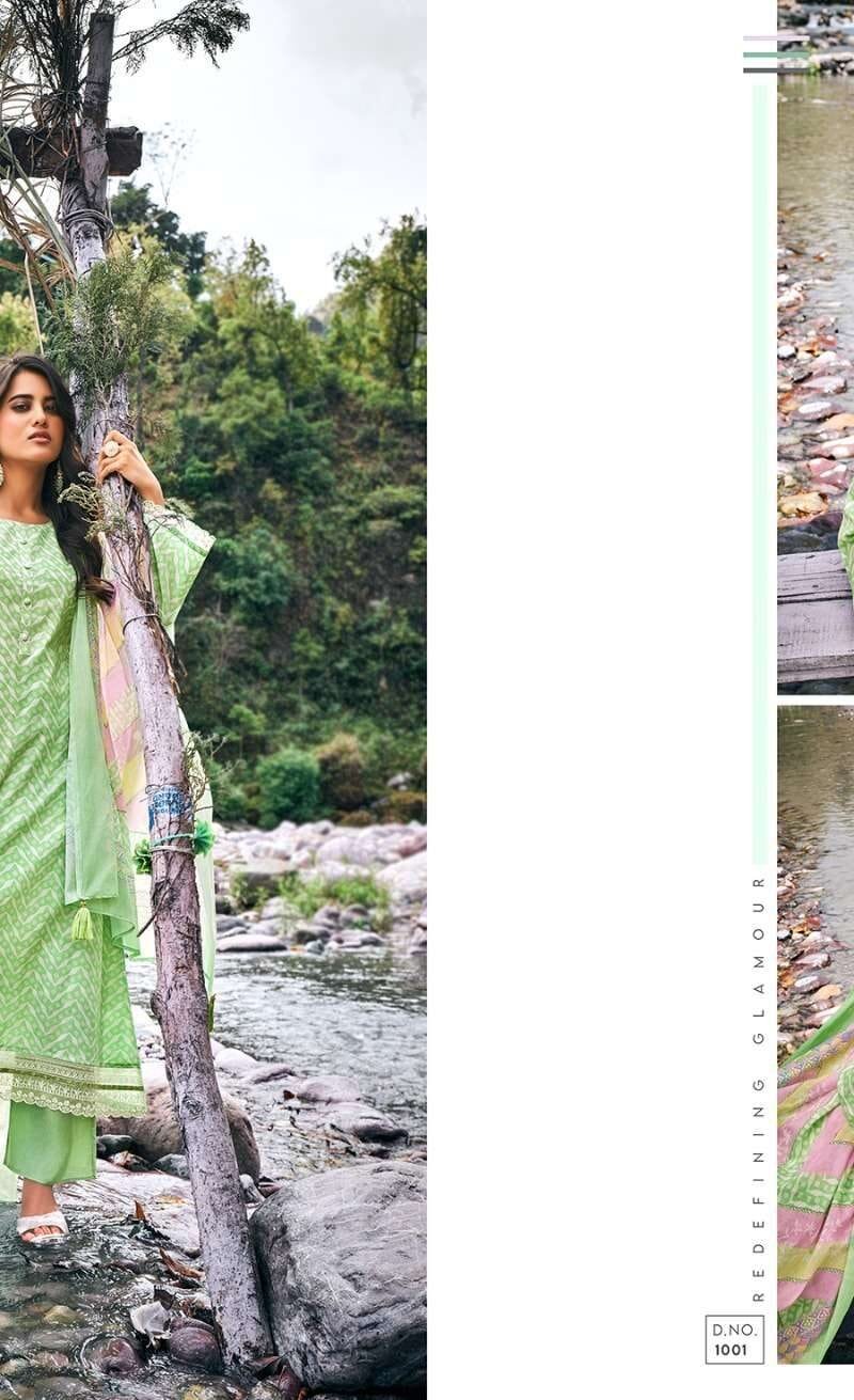 Summer Sky Rang Fashion Pure Lawn Cotton Digital Printed With Embroidery