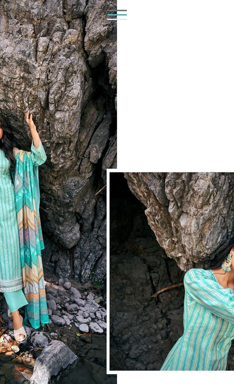 Summer Sky Rang Fashion Pure Lawn Cotton Digital Printed With Embroidery