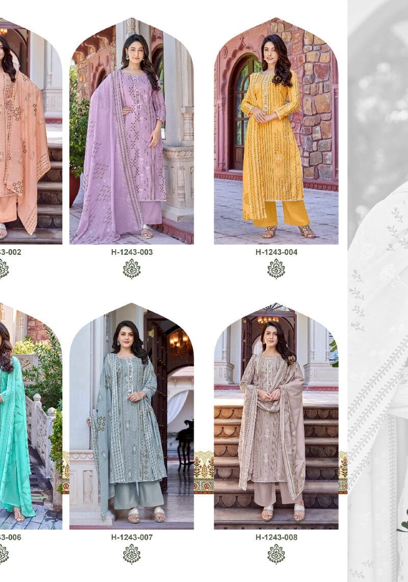 Summer Story Pure Cambric Summer Print With Fancy Tie Work