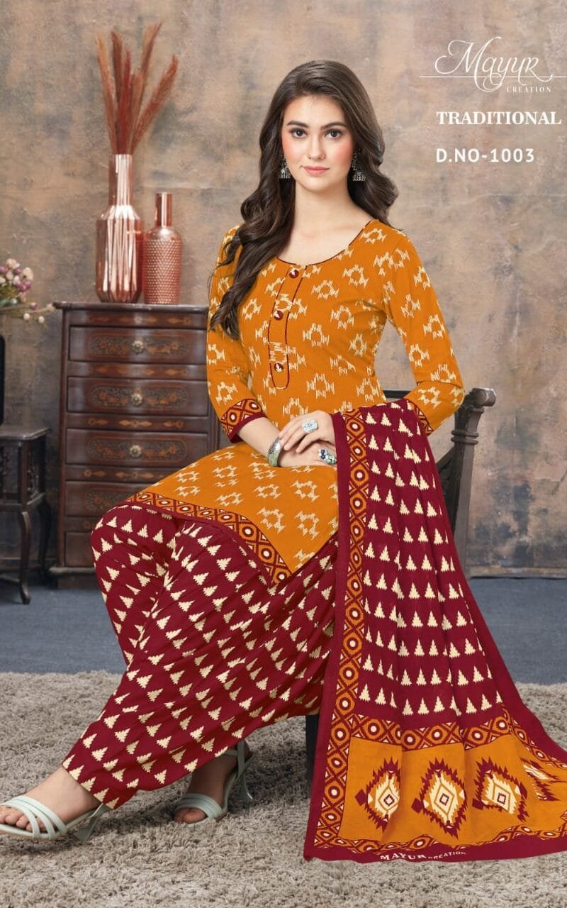 Traditional vol 1Akash creation Wholesale Cotton Dress Material
