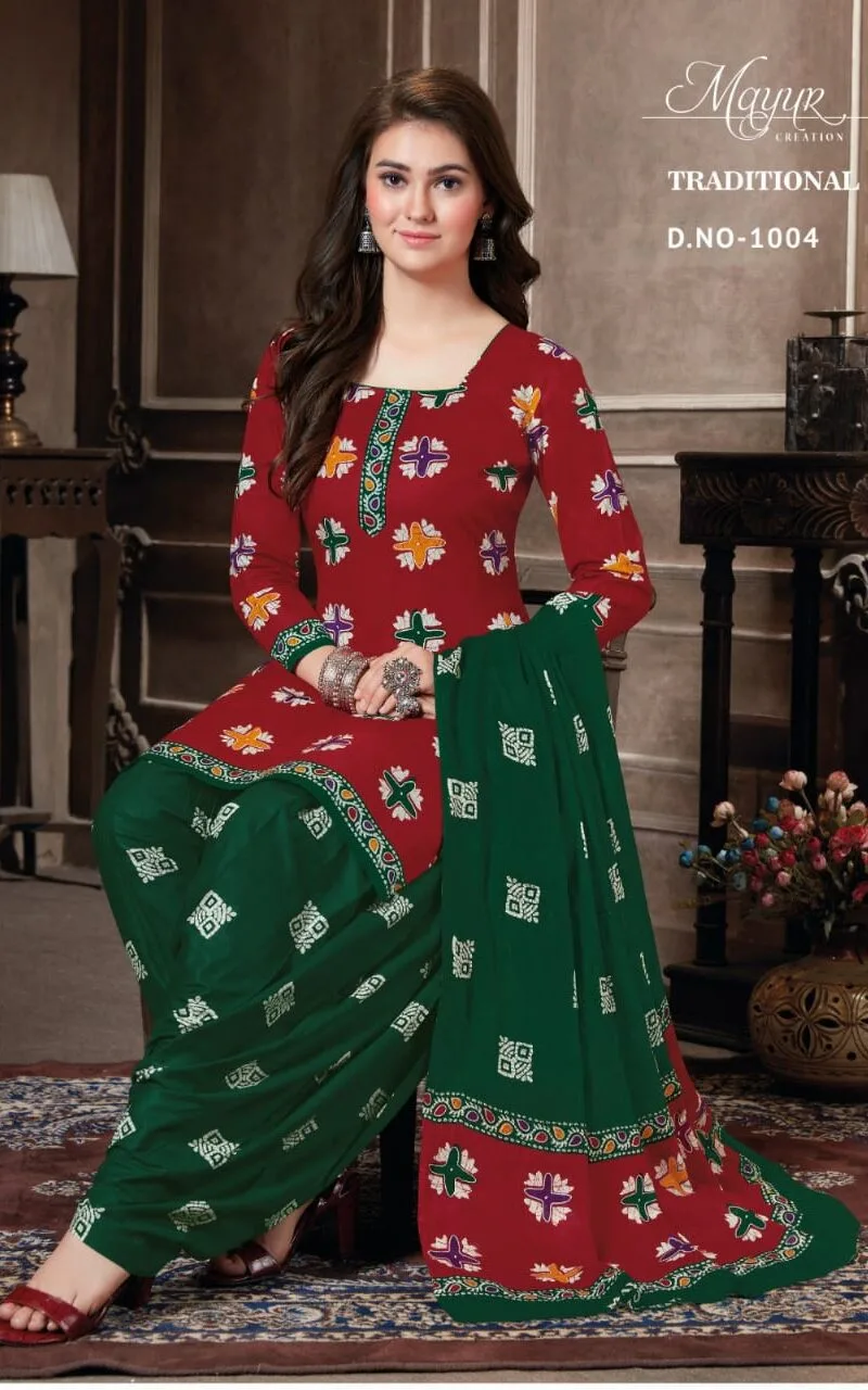 Traditional vol 1Akash creation Wholesale Cotton Dress Material