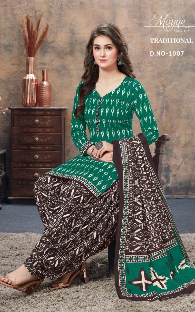 Traditional vol 1Akash creation Wholesale Cotton Dress Material