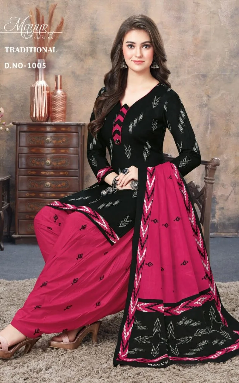Traditional vol 1Akash creation Wholesale Cotton Dress Material