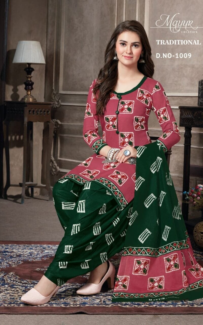 Traditional vol 1Akash creation Wholesale Cotton Dress Material