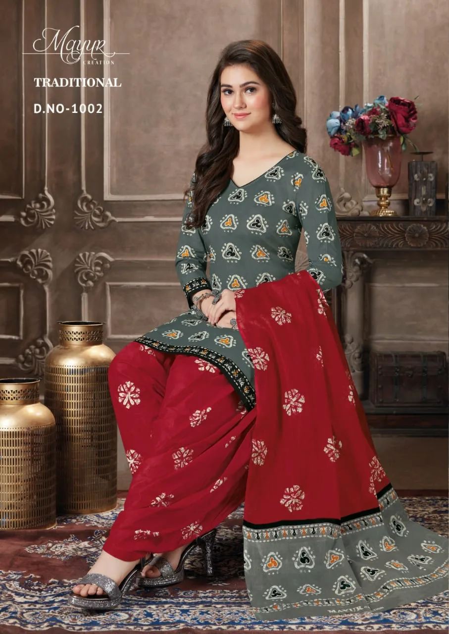 Traditional vol 1Akash creation Wholesale Cotton Dress Material