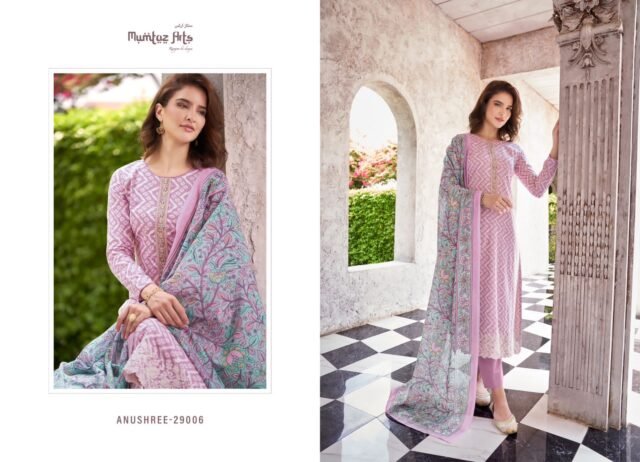 Anushree Mumtaz Arts Rangon Ki Dunya Pure Lawn Cambric