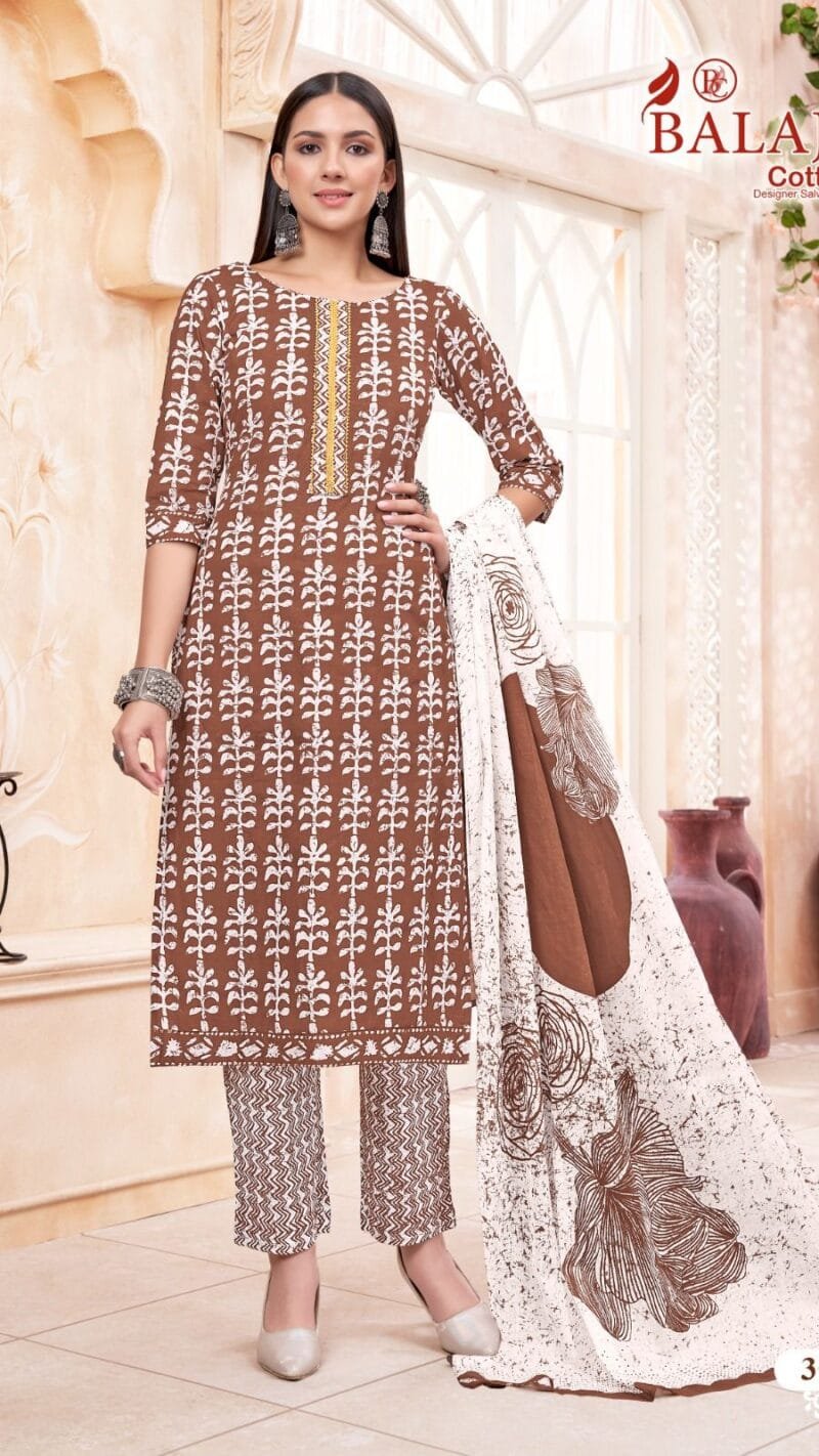 Batik Art Work Vol 3 Balaji Cotton Readymade Catalog