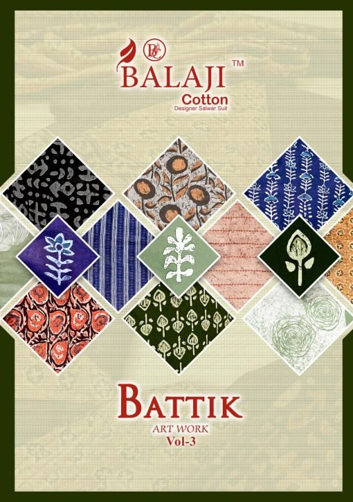 Batik Art Work Vol 3 Balaji Cotton Readymade Catalog