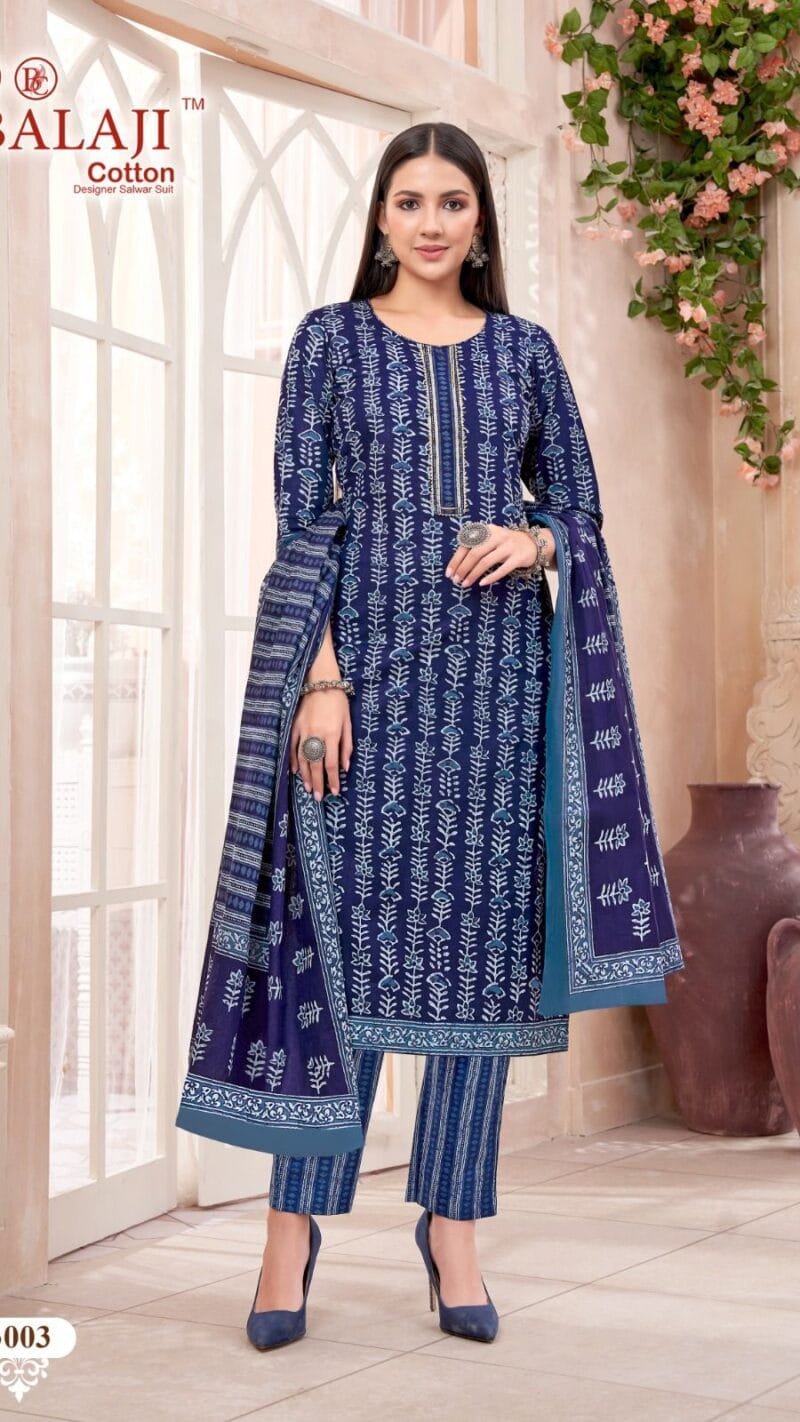 Batik Art Work Vol 3 Balaji Cotton Readymade Catalog