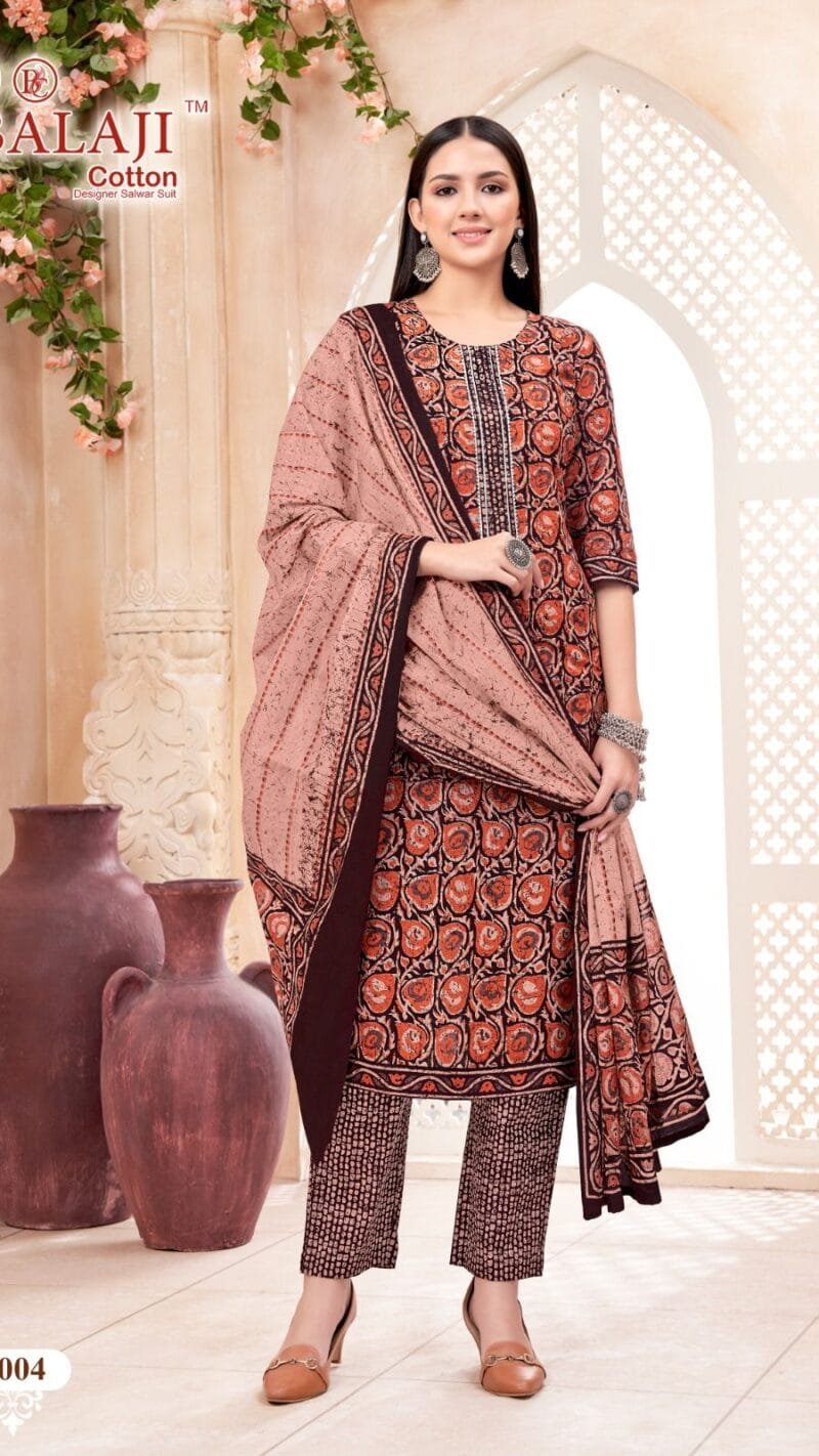 Batik Art Work Vol 3 Balaji Cotton Readymade Catalog