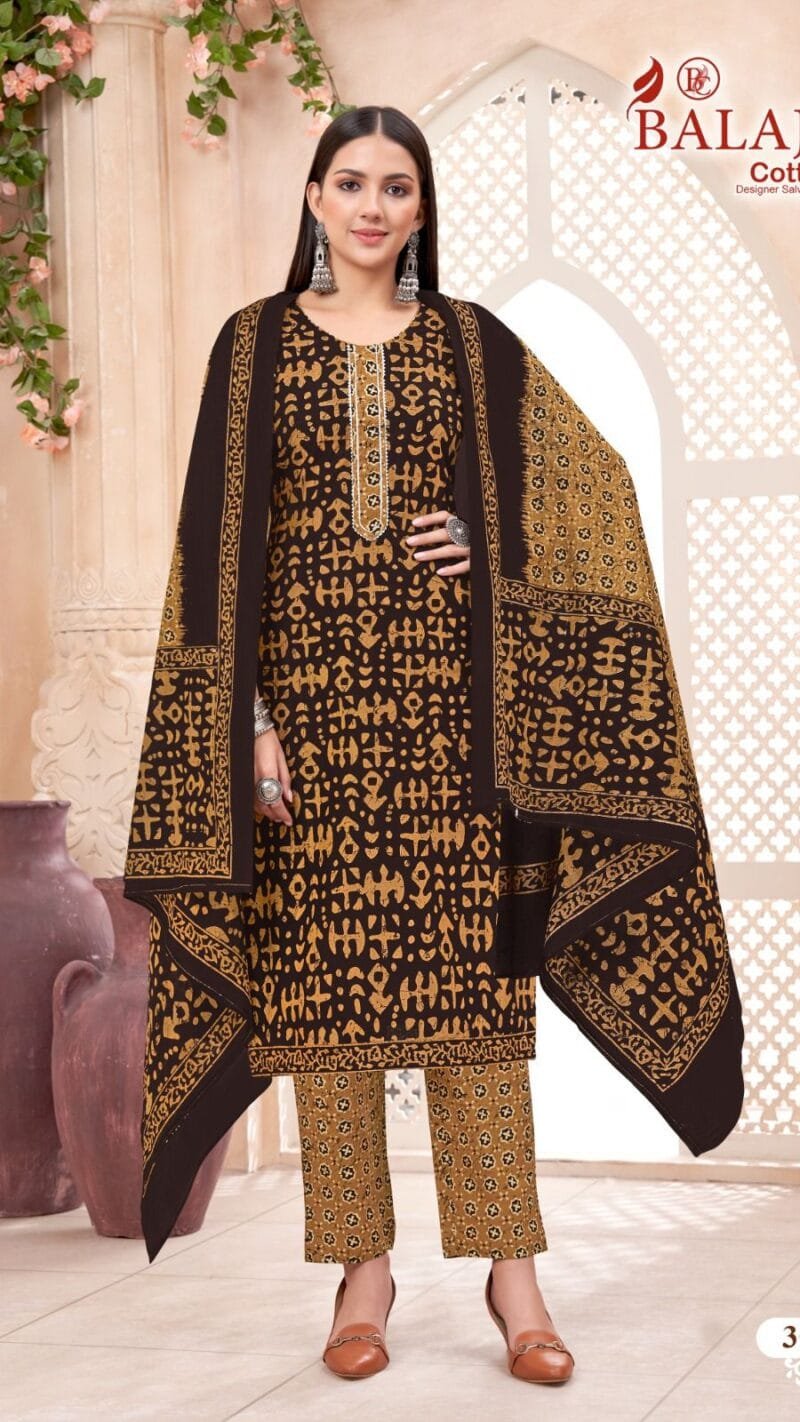 Batik Art Work Vol 3 Balaji Cotton Readymade Catalog