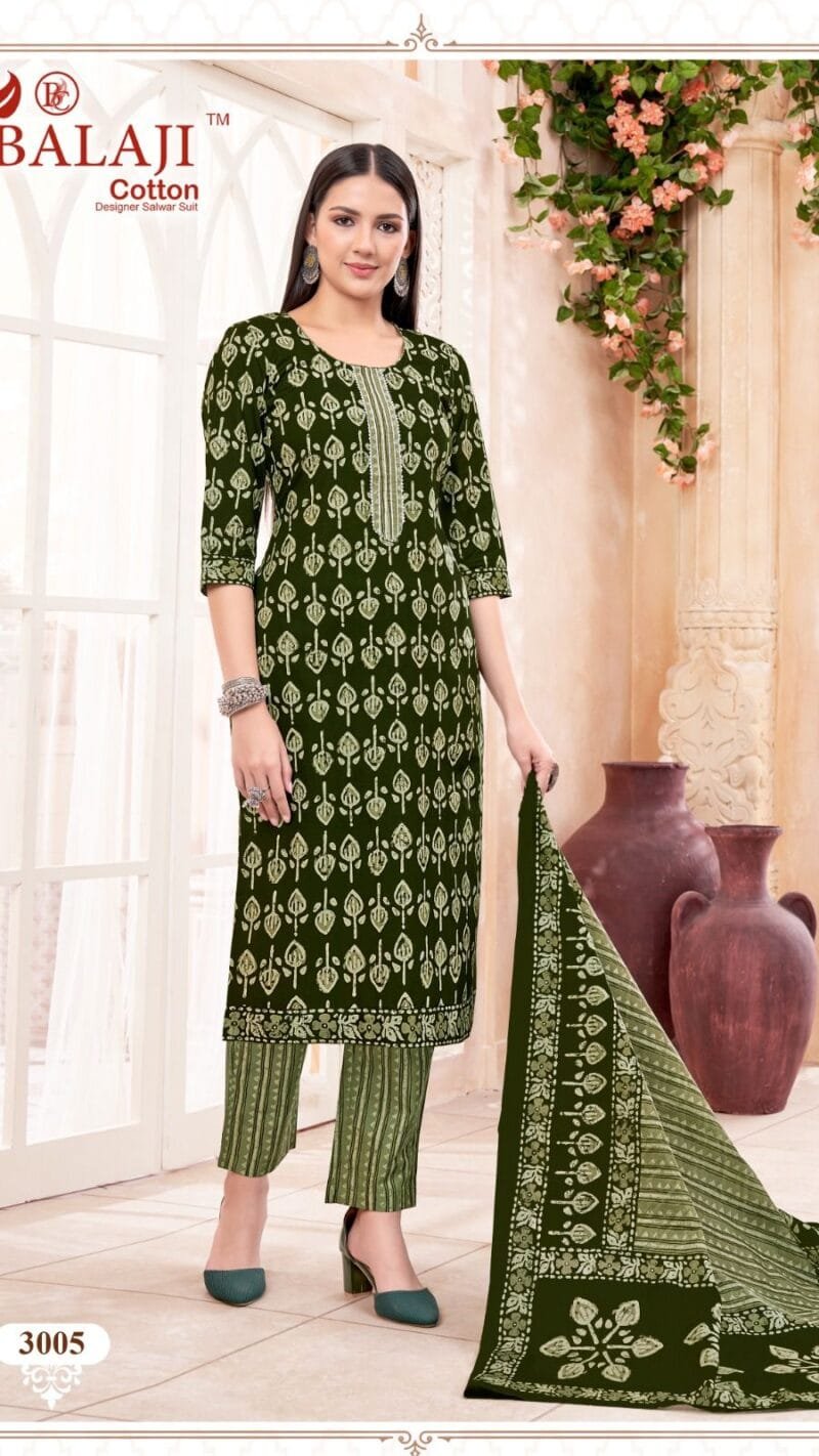 Batik Art Work Vol 3 Balaji Cotton Readymade Catalog