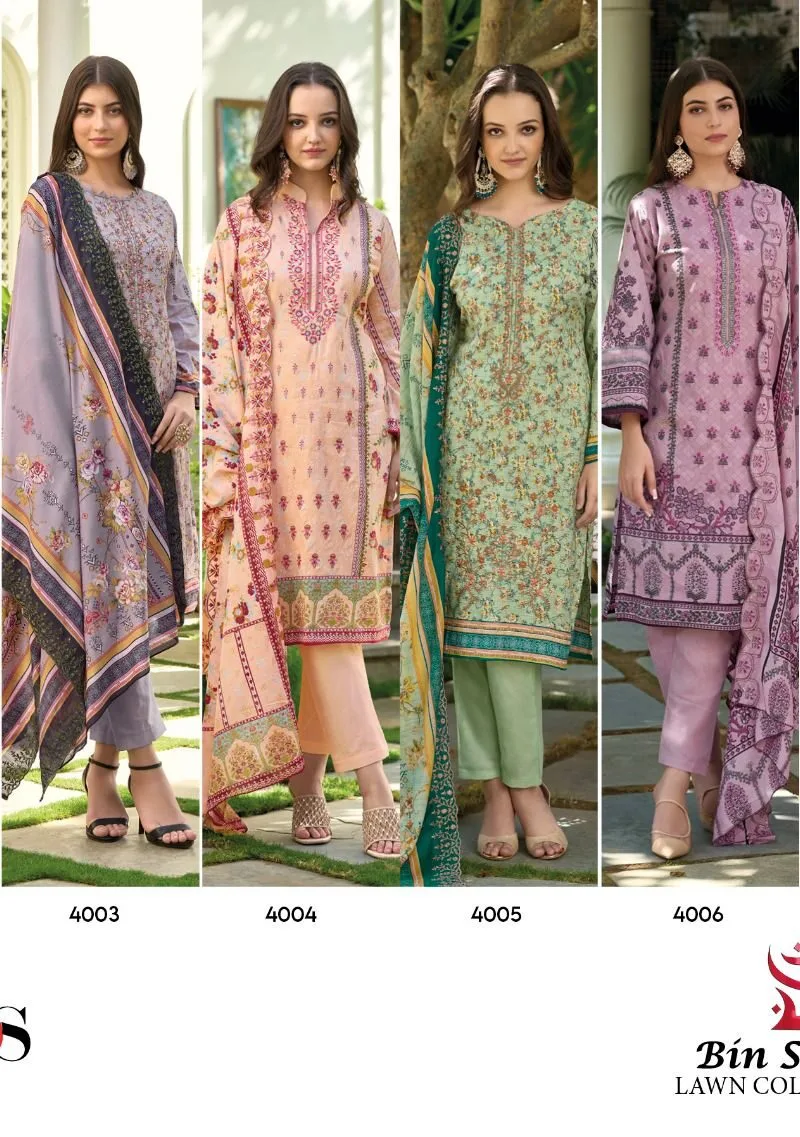 Bin Saeed Lawn Vol 4 Deepsy Pakistani Salwar Suits