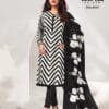 Deeptex Aaliza Black And White Wholesale Cotton Dress Material