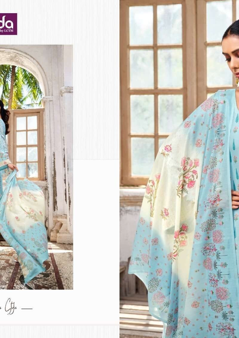 Fida Ruhi Digital Karachi Cotton Dress Material