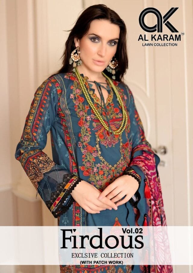 Firdous Exclusive Collection Vol 2 Al Karam Lawn