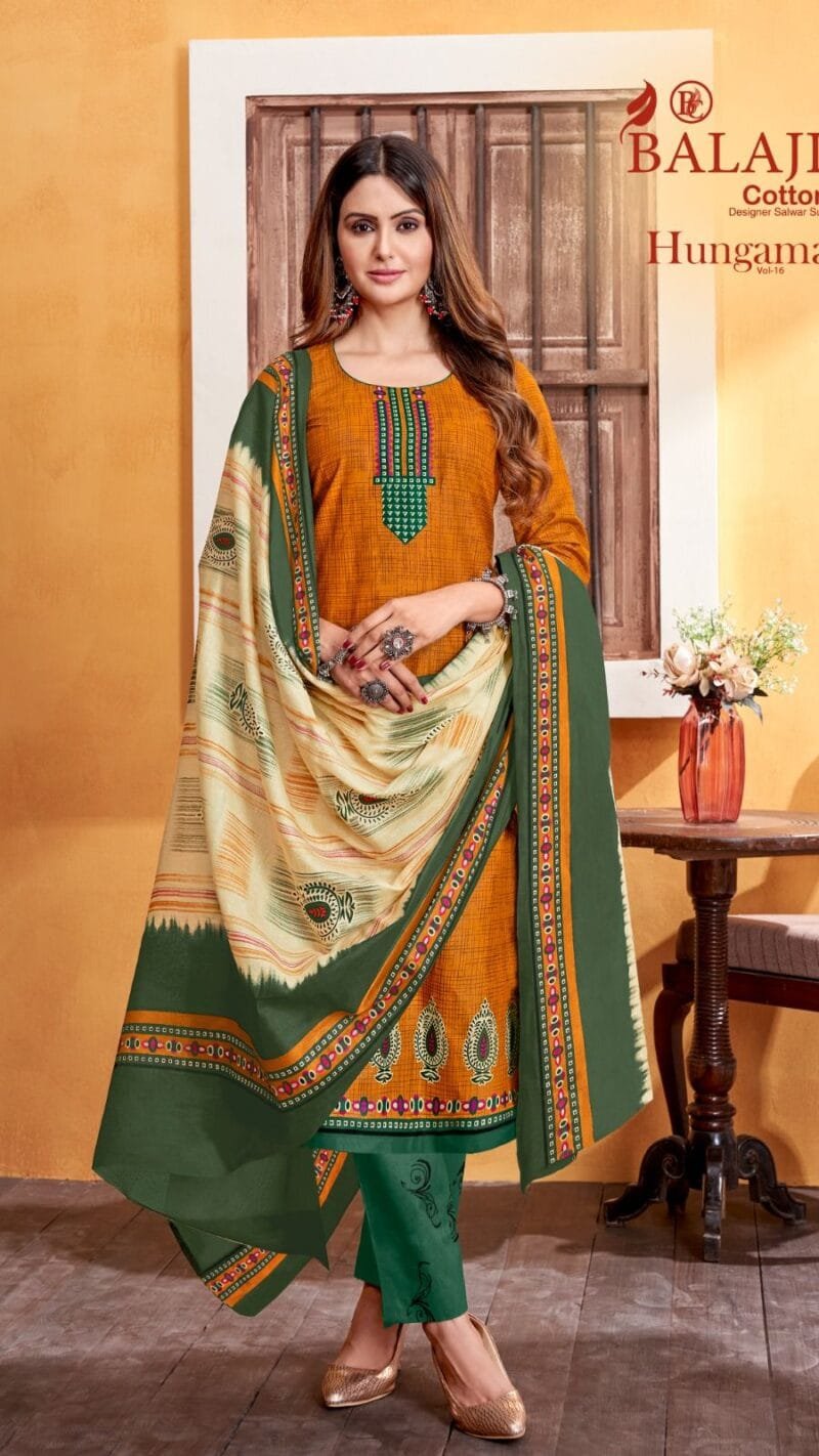 Hangama Vol 16 Balaji Cotton Wholesale Cotton Dress Material