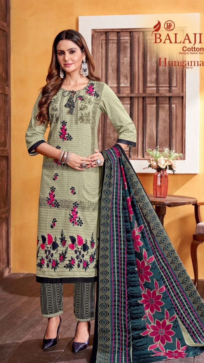 Hangama Vol 16 Balaji Cotton Wholesale Cotton Dress Material