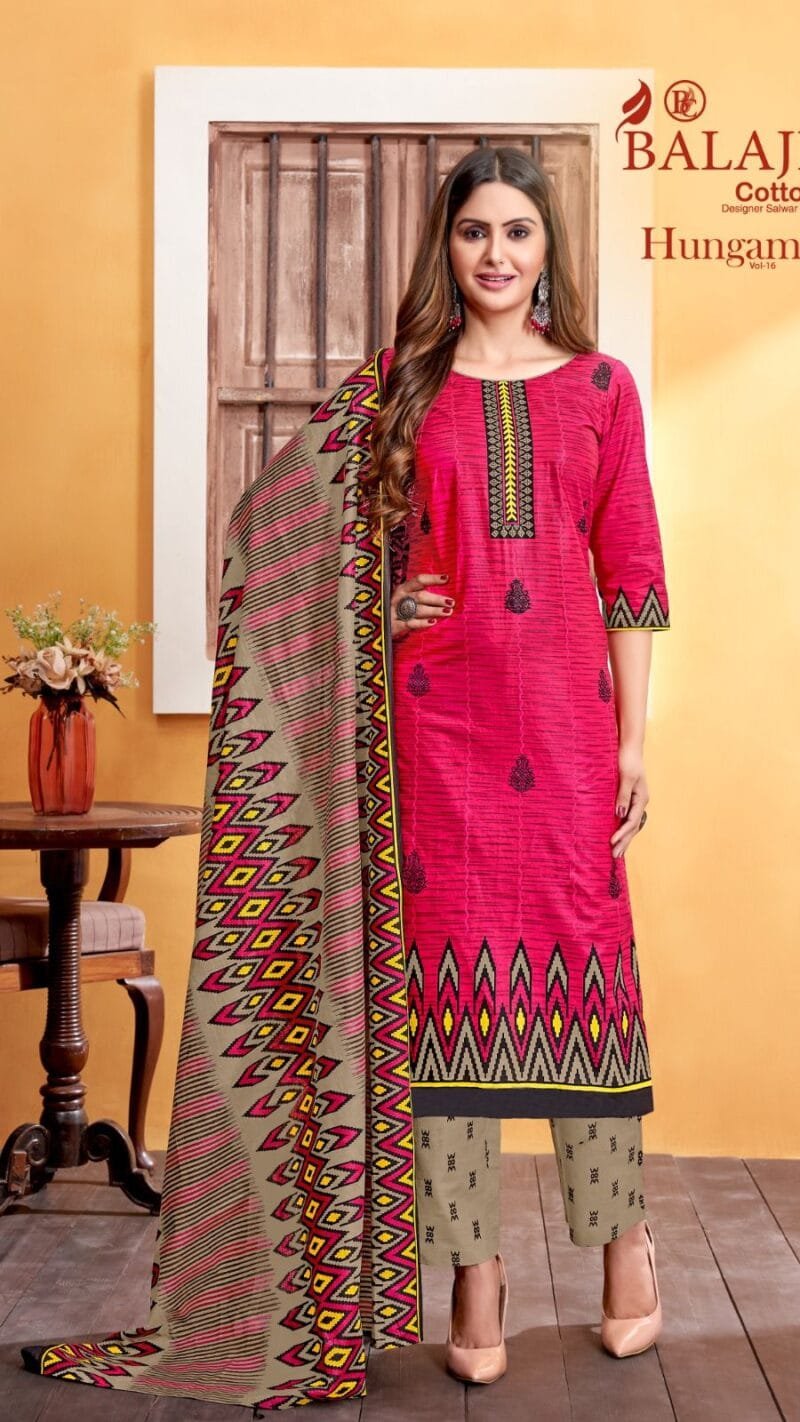 Hangama Vol 16 Balaji Cotton Wholesale Cotton Dress Material