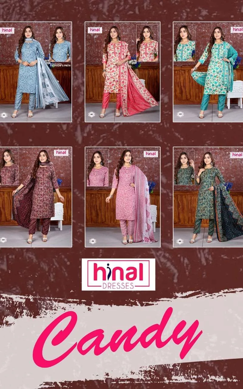 Hinal Candy Heavy Capsule Print Kurti Bottom Dupatta