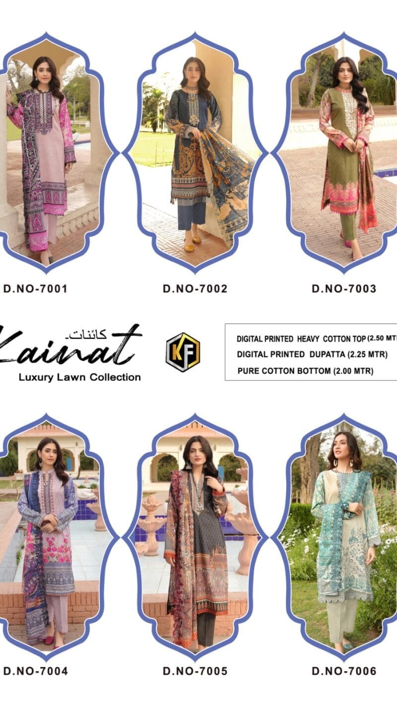 Kainat Vol 7 Keval Fab Exclusive Karachi Desinger Collection