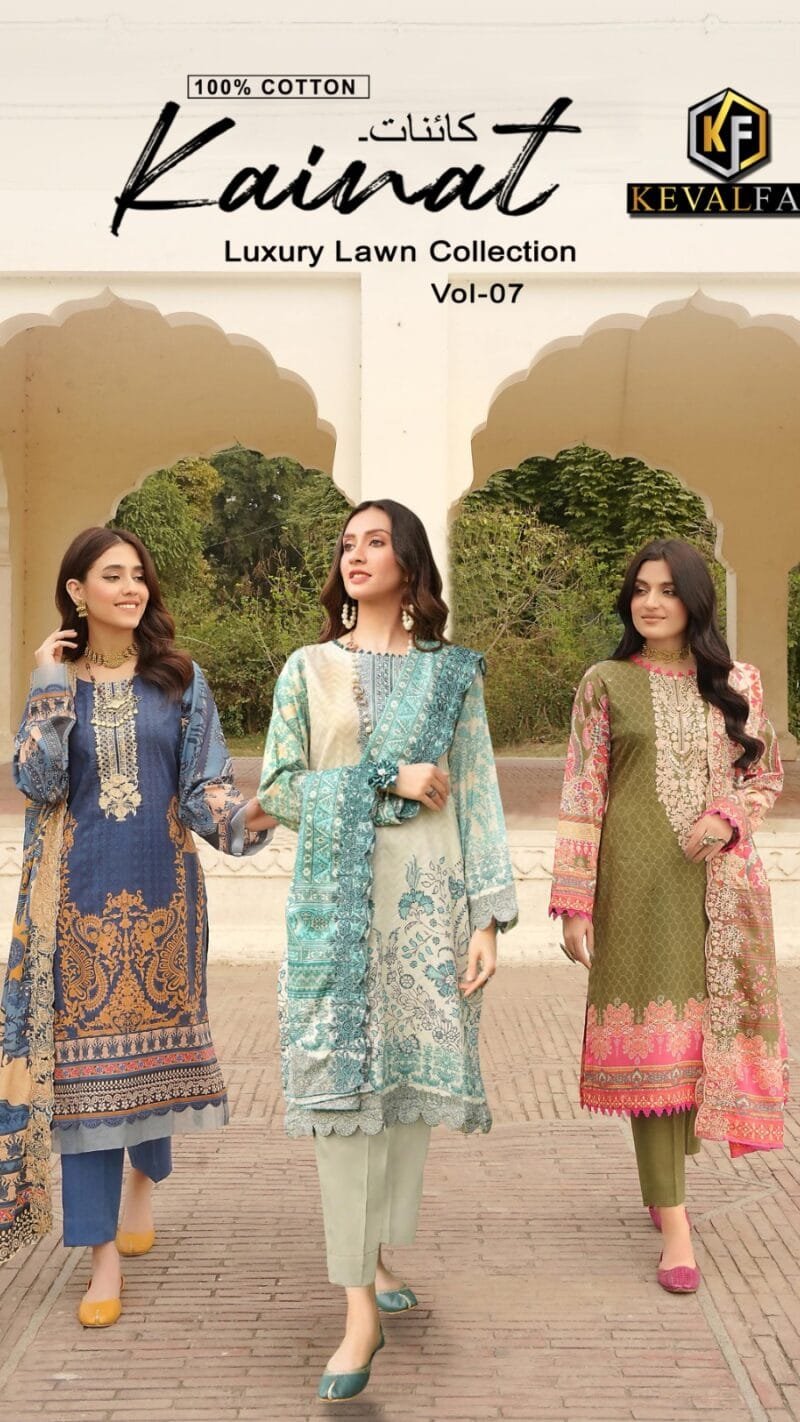 Kainat Vol 7 Keval Fab Exclusive Karachi Desinger Collection