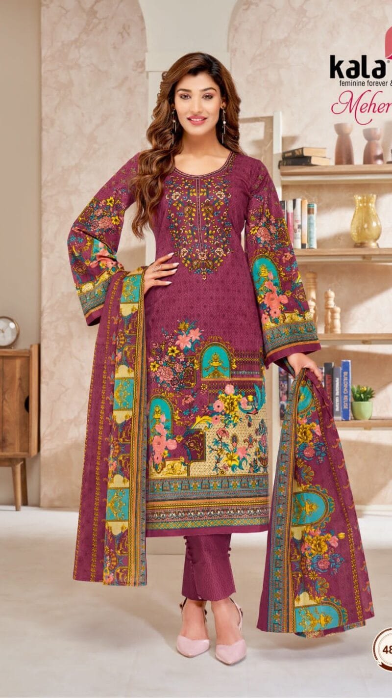 Kala Meher Vol 9 Wholesale Cotton Dress Material