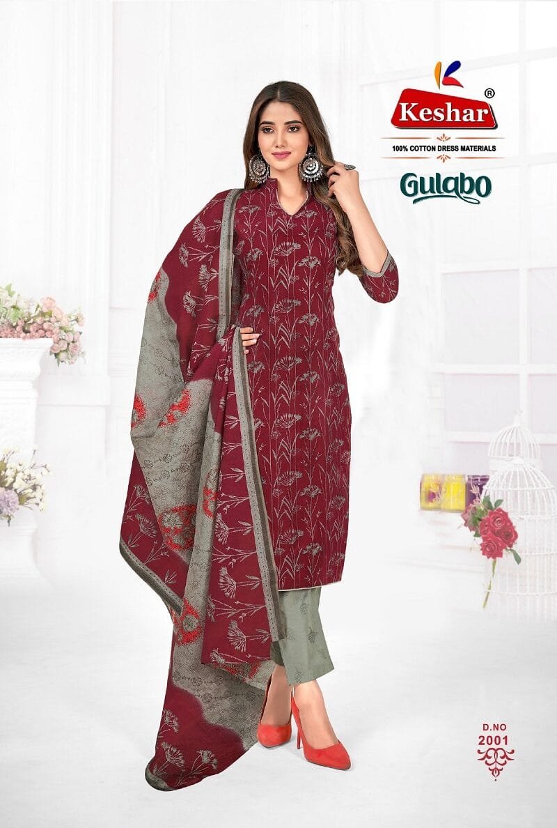 Keshar Gulabo Vol 2 Wholesale Cotton Dress Material