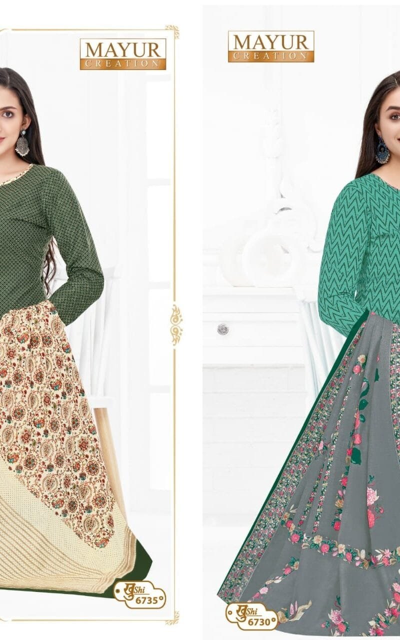 Khushi Vol 67 Mayur Creation Wholesale Cotton Dress Material