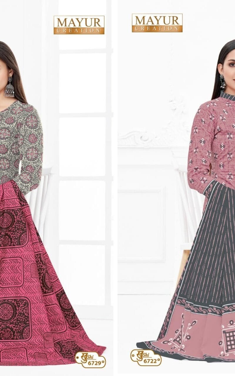 Khushi Vol 67 Mayur Creation Wholesale Cotton Dress Material