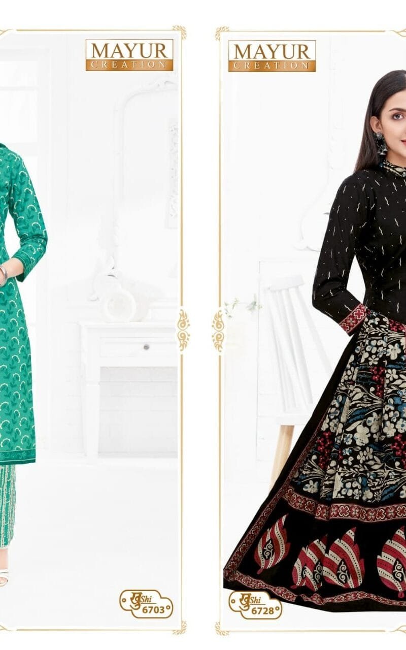 Khushi Vol 67 Mayur Creation Wholesale Cotton Dress Material