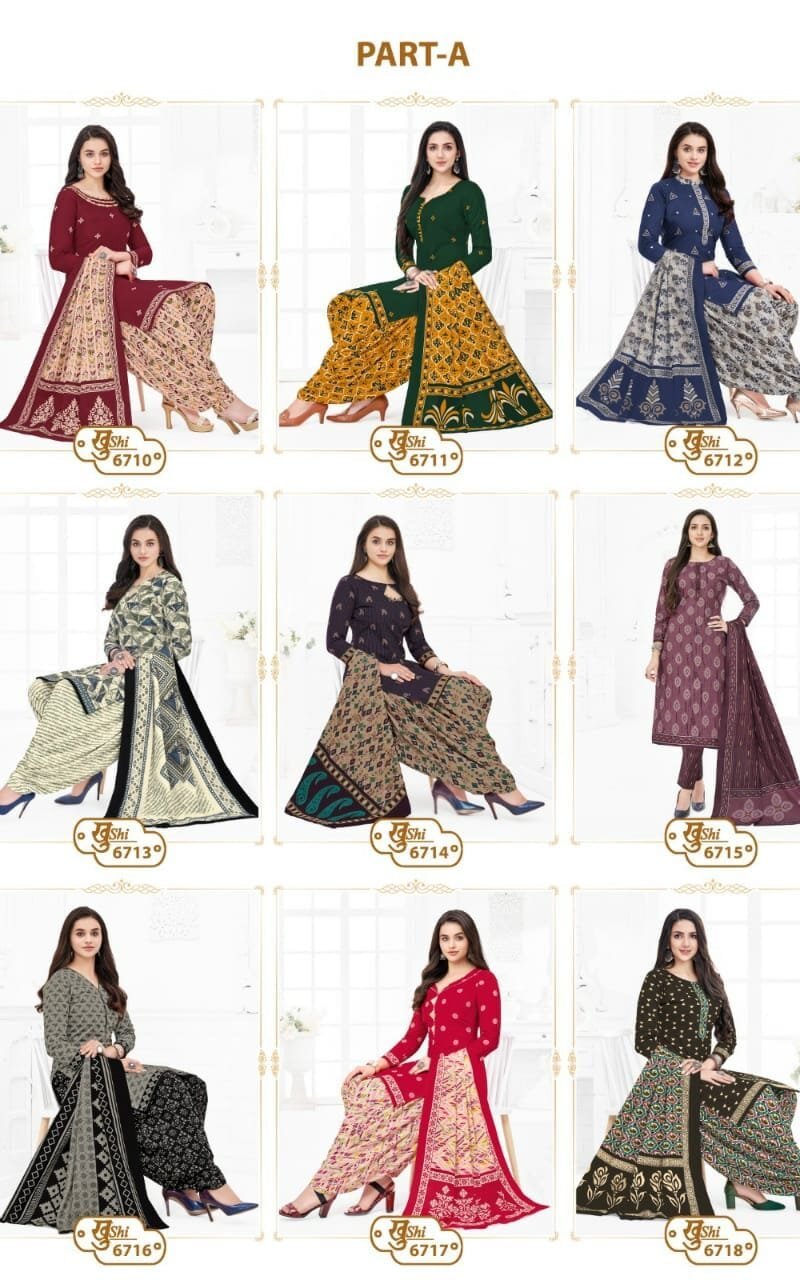 Khushi Vol 67 Mayur Creation Wholesale Cotton Dress Material